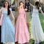 Set Váy Maxi 2 Dây Form Xòe Hàng 2 Lớp Chun Nhúm Ngực, Set Váy Viền Bèo Váy Đi Biển, Du Lịch