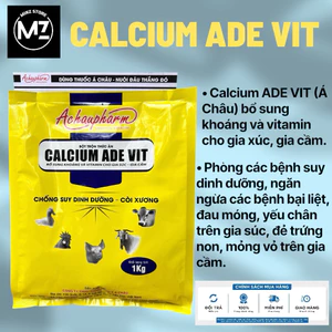 CALCIUM ADE.VIT (Á Châu) cung cấp Vitamin và Canxi chống suy dinh dưỡng, còi xương gia súc gia cầm (1Kg)