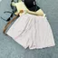 Set Kẻ Sọc Bigsize Nữ Áo Sơ Mi Kèm Quần Đùi Lưng Cao Lên Phom Xinh Xắn Dễ Thương SET974