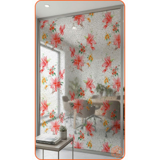 Giấy Dán Kính 3D Hoa Văn T014 Khổ 90x1m làm mờ kính nhìn 1 chiều, decal cản nắng