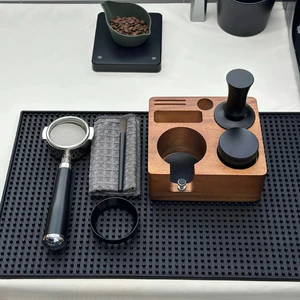 Khay Gỗ Đựng Tamper – Đế Nén Cà Phê Espresso