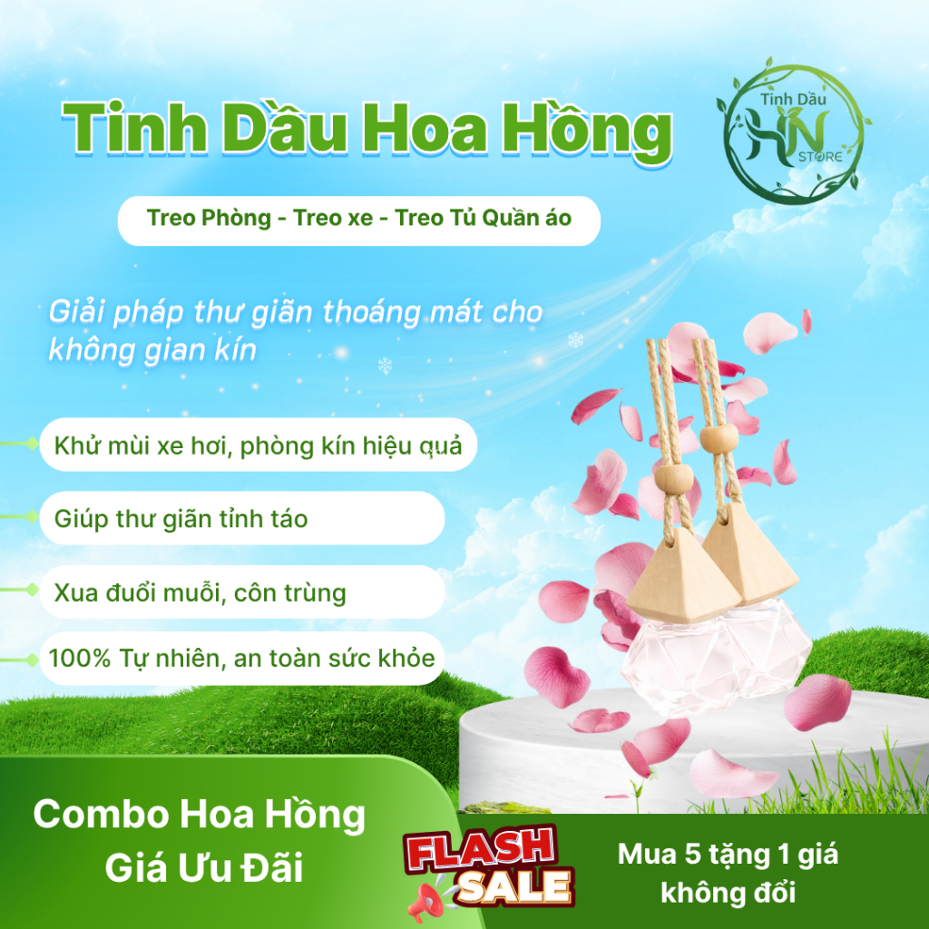 Combo Tinh Dầu Thơm Phòng Hương Chanh Sả 10ml Khử Mùi Thư Giãn Treo Xe Treo Phòng: Thơm Phòng, Thơm Xe, Đuổi Côn Trùng.