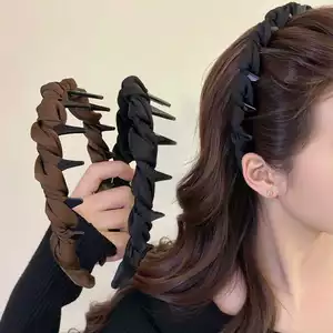 🌈Child✨Băng đô xếp li kiểu Pháp cổ điển dành cho nữ Phụ kiện tóc hàng ngày phong cách mới