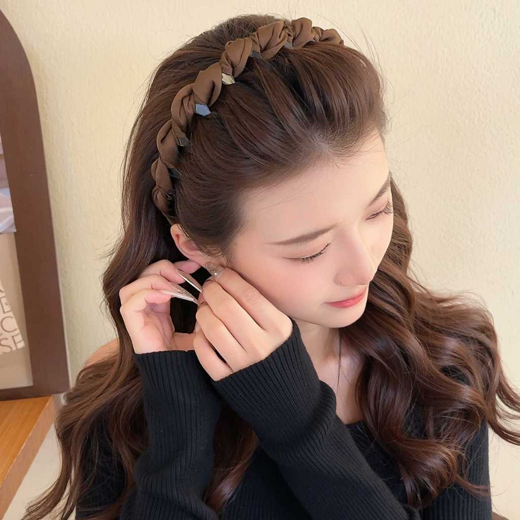 🌈Child✨Băng đô xếp li kiểu Pháp cổ điển dành cho nữ Phụ kiện tóc hàng ngày phong cách mới