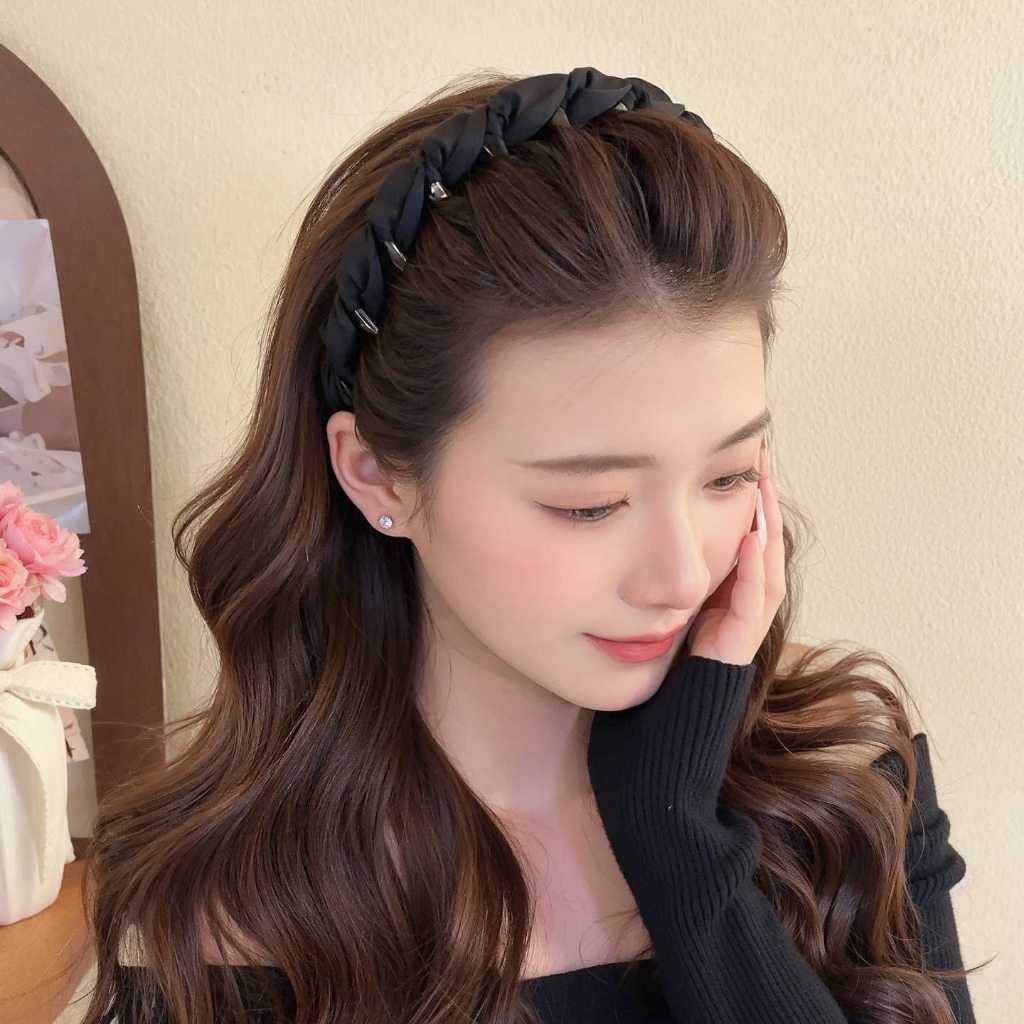 🌈Child✨Băng đô xếp li kiểu Pháp cổ điển dành cho nữ Phụ kiện tóc hàng ngày phong cách mới