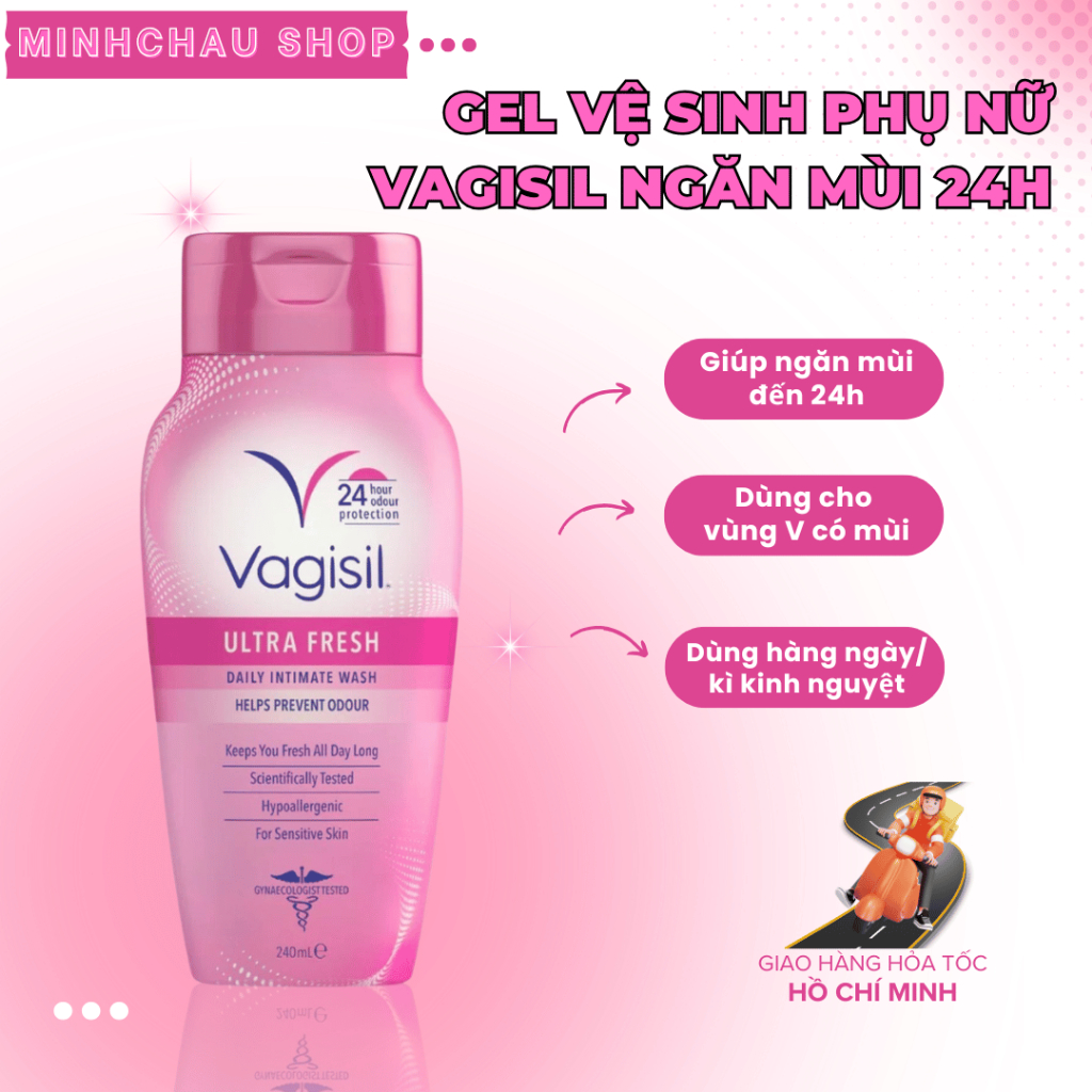 Dung Dịch Vệ Sinh  VAGISIL Ultra Fresh, Dung Dịch Vệ Sinh Kiểm Soát Mùi Đến 24h - Chính Hãng
