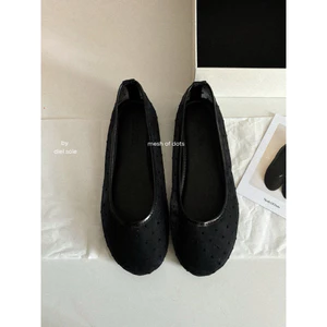 Mesh Of Dots @dielsole - Giày Ballet Flats Lưới Chấm Bi Xuyên Thấu - Summer [LÙI SIZE]