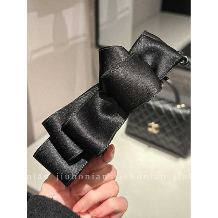 🌈Child✨Satin Nơ Chuối Kẹp Nữ Đuôi Ngựa Kẹp Tóc Phụ Kiện Tóc
