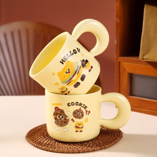 Cốc sứ quà tặng Sweet cake cute 400ml quà tặng sinh nhật bạn gái, ly sứ dễ thương tặng bạn thân