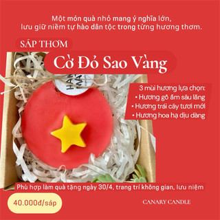 Sáp Thơm Handmade Cờ Việt Nam | Decor phòng | Quà lưu niệm 30/4