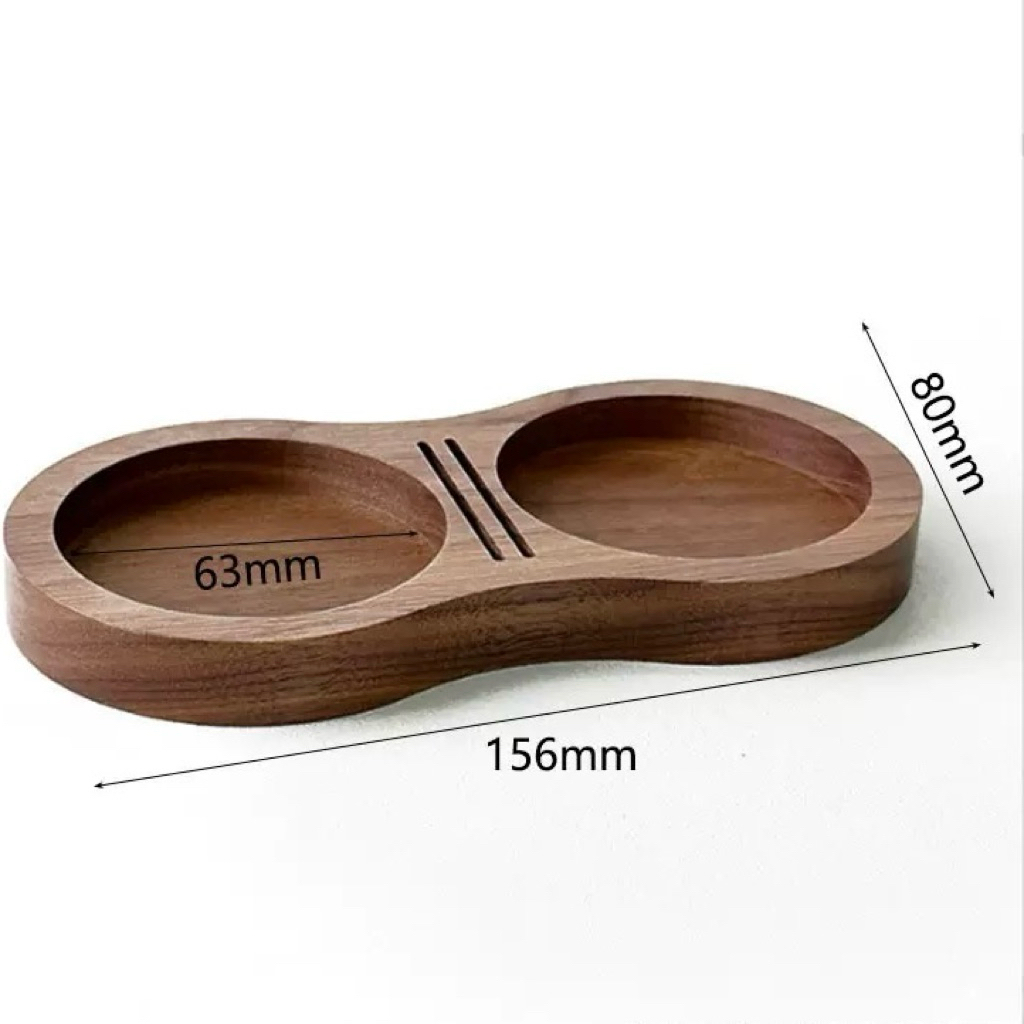 [HOẢ TỐC]Khay đựng Tamper, OCD, Puck screen bằng gỗ tự nhiên