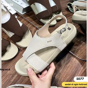 Dép sandal nữ xỏ ngón s77 bản QCCC sang xịn phom tôn dáng - Dép nữ thời trang cao cấp full hộp