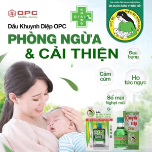 Dầu khuynh diệp OPC hiệu mẹ bồng con, bảo bối nên có trong mỗi nhà, thương hiệu quốc dân được nhiều thế hệ tin dùng