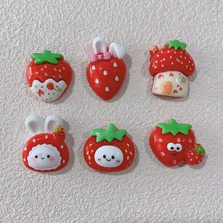 Set Charm  Dâu Tây Ngọt Ngào Cute Kawaii Trang Trí Dép Túi Phụ Kiện Xinh Xắn Vườn Dâu Cổ Tích Mini Dễ Thương Hot Trend