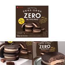 Bánh Zero Dark Cacao cake không đường 171g - 롯데 제로 카카오케이크 (171G)