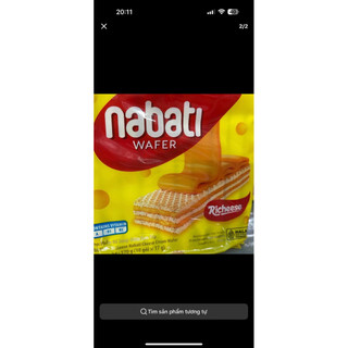 [Đồ ăn vặt] Bánh kem xốp NABATI gói nhỏ 17g (10 gói, 2 vị)