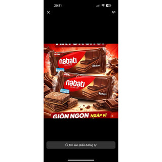 [Đồ ăn vặt] Bánh kem xốp NABATI gói nhỏ 17g (10 gói, 2 vị)
