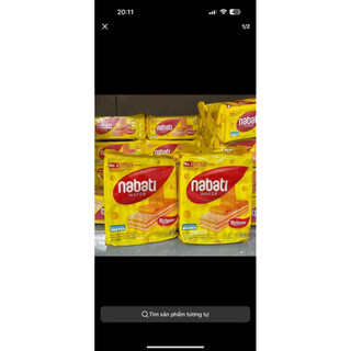 [Đồ ăn vặt] Bánh kem xốp NABATI gói nhỏ 17g (10 gói, 2 vị)