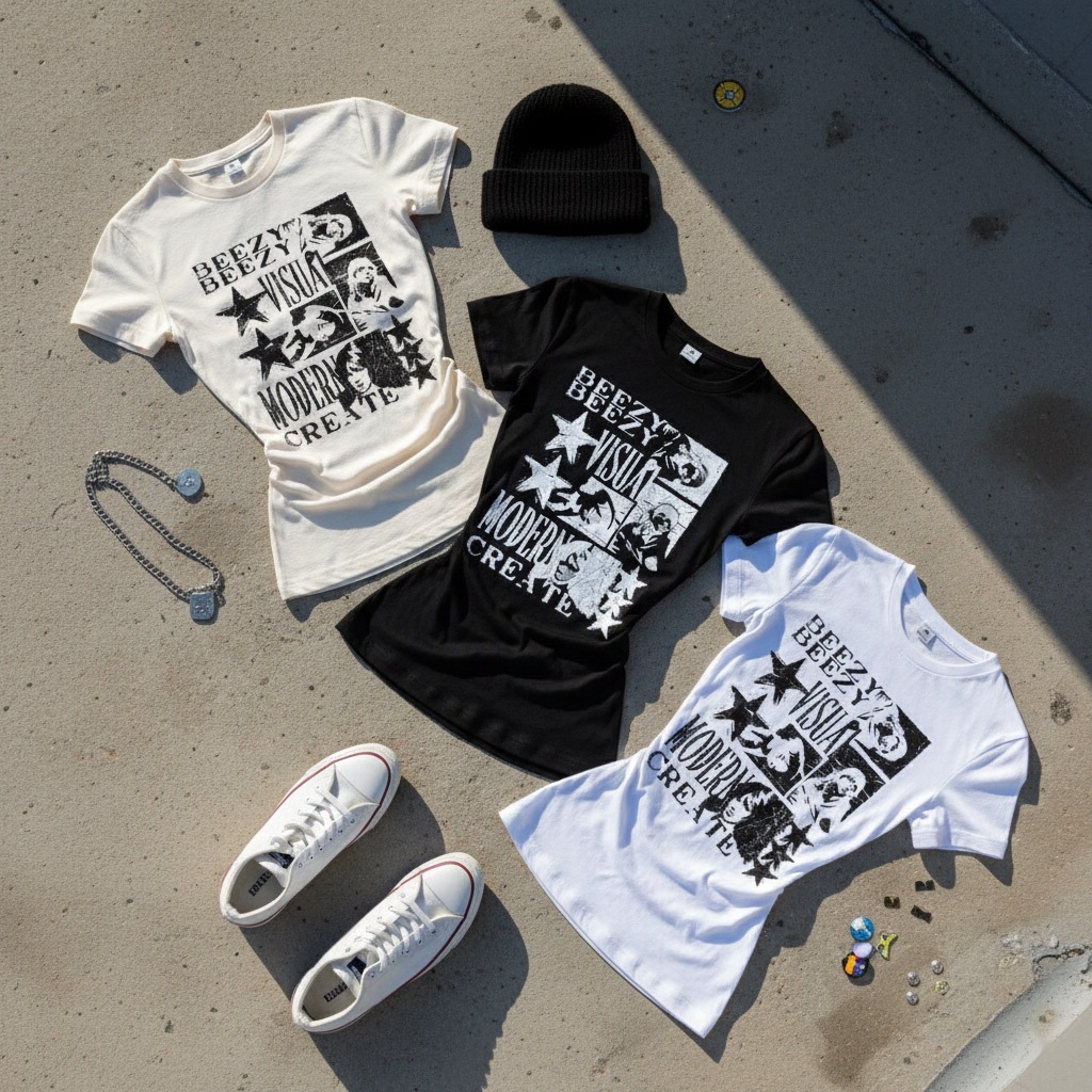 COD Áo Baby Tee Họa tiết In họa tiết cổ điển Y2K mùa hè áo thun ôm sát gợi cảm Local Brand Chính Hãng - BOOM