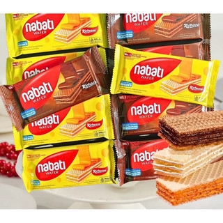 [Đồ ăn vặt] Bánh kem xốp NABATI gói nhỏ 17g (10 gói, 2 vị)