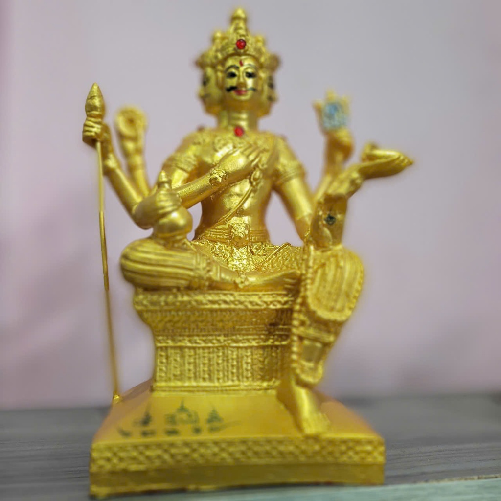 Tượng Thần Tứ Diện Cao 25cm Mẫu Decor PHỤ KIỆN TRANG TRÍ BÀN LÀM VIỆC CAO CẤP