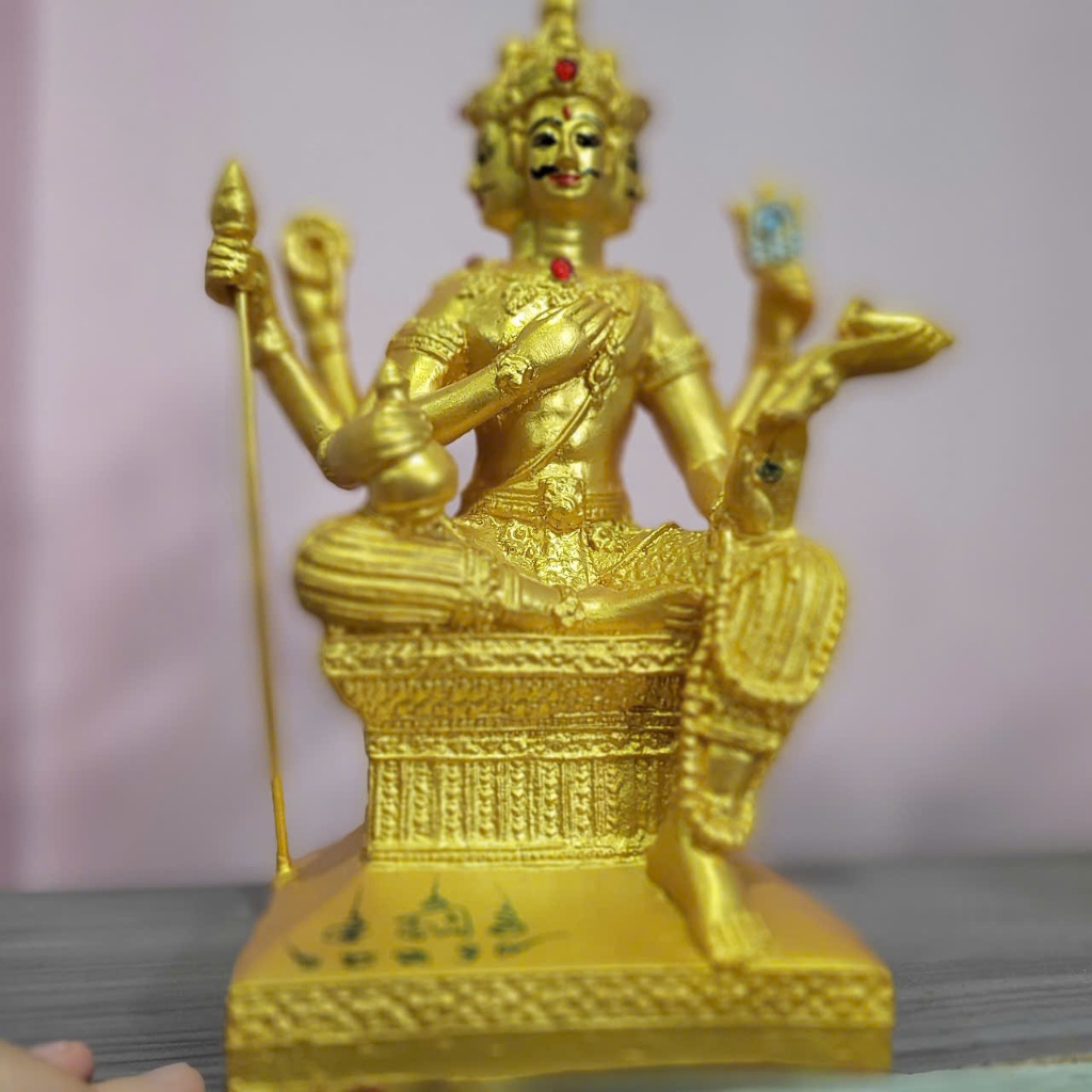 Tượng Thần Tứ Diện Cao 25cm Mẫu Decor PHỤ KIỆN TRANG TRÍ BÀN LÀM VIỆC CAO CẤP