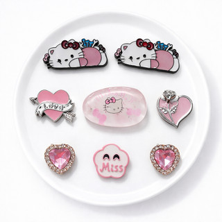 [ĐỘC QUYỀN] Set charm Hello Kitty cao cấp version 2- Bộ charm gắn dép siêu hot hit trending 2026- Có bán lẻ charm