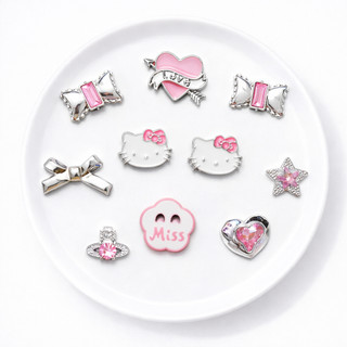 [ĐỘC QUYỀN] Set charm Hello Kitty cao cấp version 2- Bộ charm gắn dép siêu hot hit trending 2026- Có bán lẻ charm
