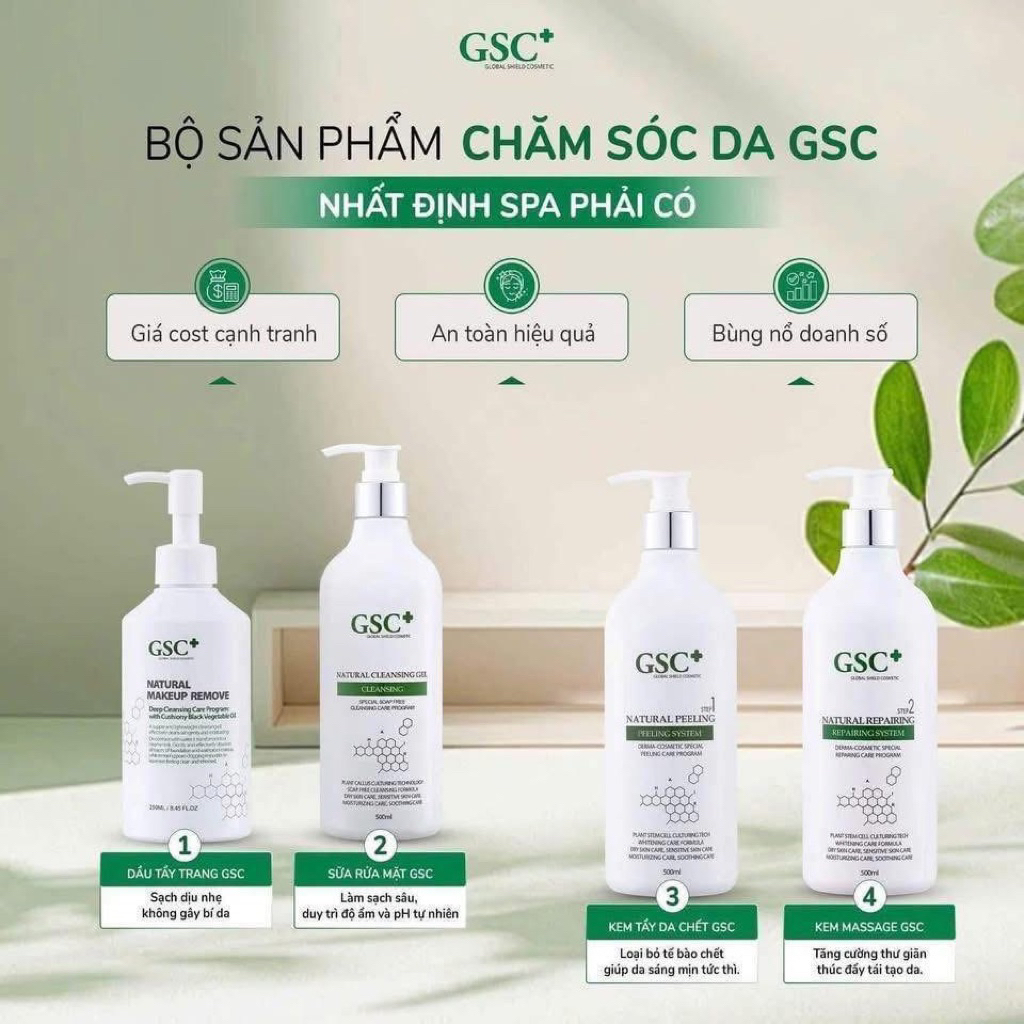 Sữa Rửa mặt GSC 500ml Natural Cleansing Gel