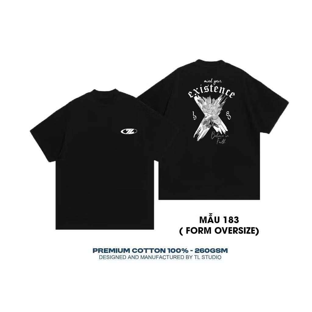 Áo Thun Oversize - 100% cotton - định lượng 260gsm