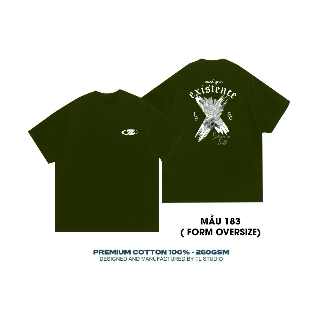 Áo Thun Oversize - 100% cotton - định lượng 260gsm