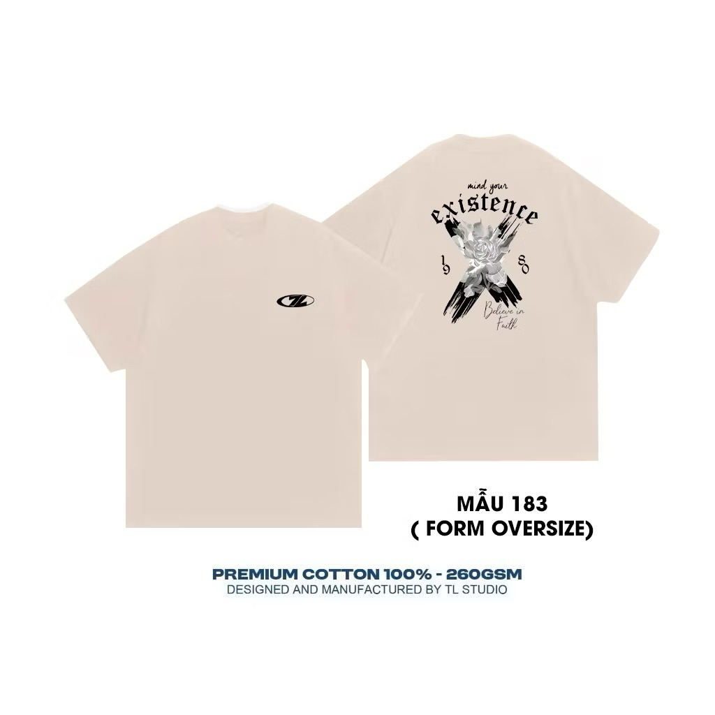 Áo Thun Oversize - 100% cotton - định lượng 260gsm