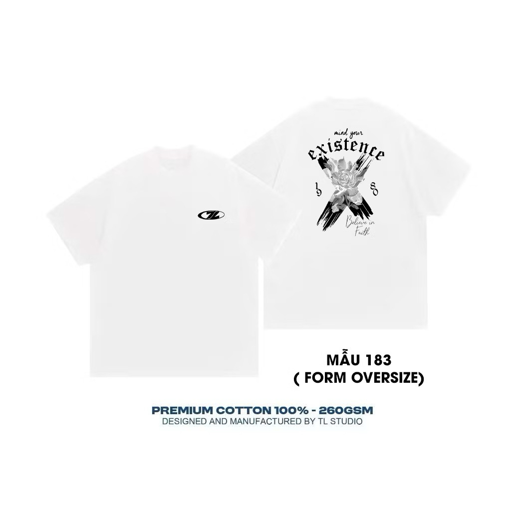 Áo Thun Oversize - 100% cotton - định lượng 260gsm