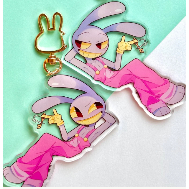 The Amazing Digital Circus Acrylic Keychain Double Sided!