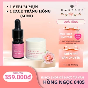 SERUM MỤN DIẾP CÁ và FACE TRẮNG HỒNG MINI ( 5G) , giảm mụn thâm, dưỡng trắng căng bóng