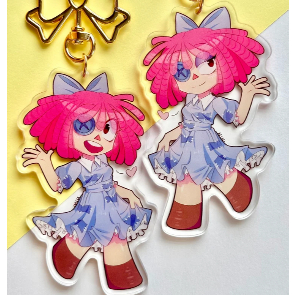 The Amazing Digital Circus Acrylic Keychain Double Sided!