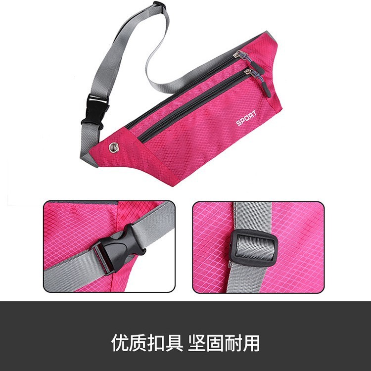 Túi đeo chéo hông bụng chạy bộ thể thao nam nữ mini chống thấm nước 3 ngăn nhỏ gọn cực kỳ tiện dụng