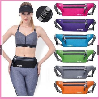 Túi đeo chéo hông bụng chạy bộ thể thao nam nữ mini chống thấm nước 3 ngăn nhỏ gọn cực kỳ tiện dụng