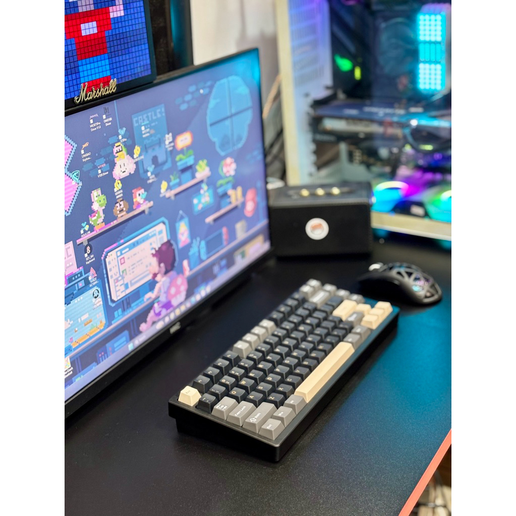 Bàn phím cơ RAINY75 Kết Nối 3 Mode, Full Nhôm, Led RGB,  BẢO HÀNH 12 THÁNG đã mod tại tungcustom | BigBuy360 - bigbuy360.vn