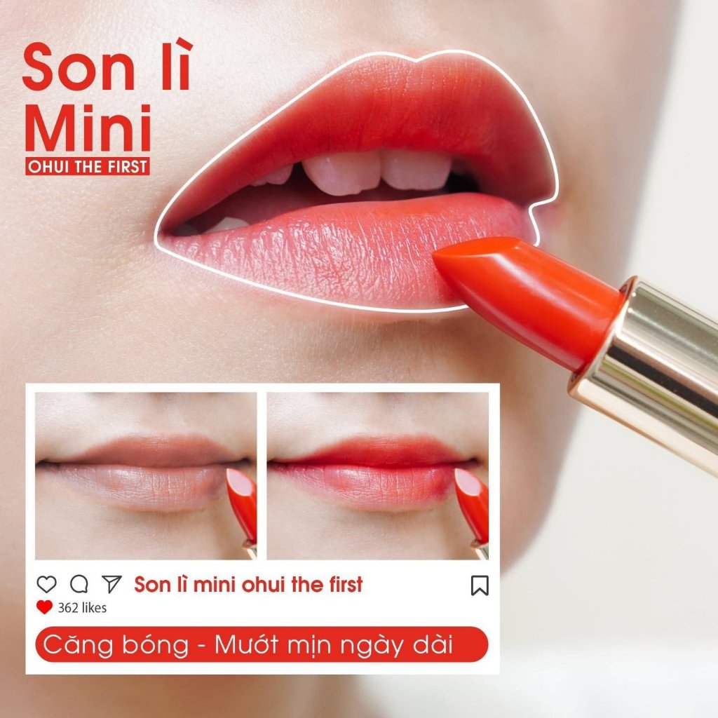 Son Ohui The First Mini 1g Màu Đỏ Tươi
