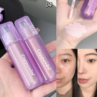 Kem Che Khuyết Điểm Và Highlight Bắt Sán A60 Cappuvini Purple Tube - Che phủ sẹo mụn và quầng thâm, tạo khối