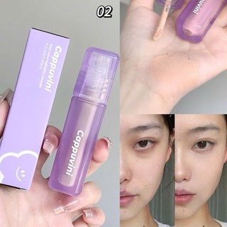 Kem Che Khuyết Điểm Và Highlight Bắt Sán A60 Cappuvini Purple Tube - Che phủ sẹo mụn và quầng thâm, tạo khối