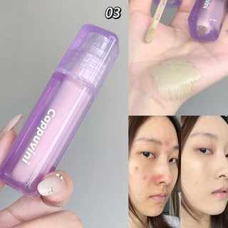 Kem Che Khuyết Điểm Và Highlight Bắt Sán A60 Cappuvini Purple Tube - Che phủ sẹo mụn và quầng thâm, tạo khối