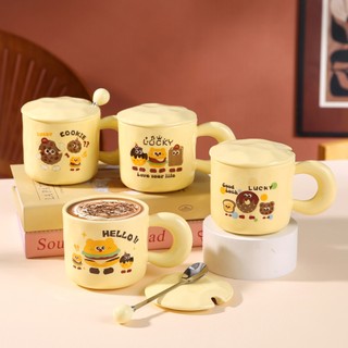 Cốc sứ quà tặng Sweet cake cute 400ml quà tặng sinh nhật bạn gái, ly sứ dễ thương tặng bạn thân