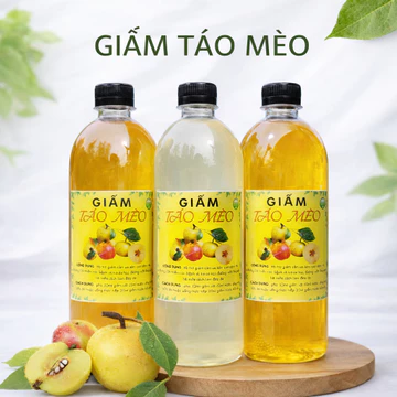 [ COMBO 3 CHAI ] Giấm Táo Mèo Tây Bắc Nguyên Chất – Hỗ Trợ Giảm Cân, Đẹp Da, Tốt Tiêu Hóa – Giấm Táo Mèo Tự Nhiên 100%