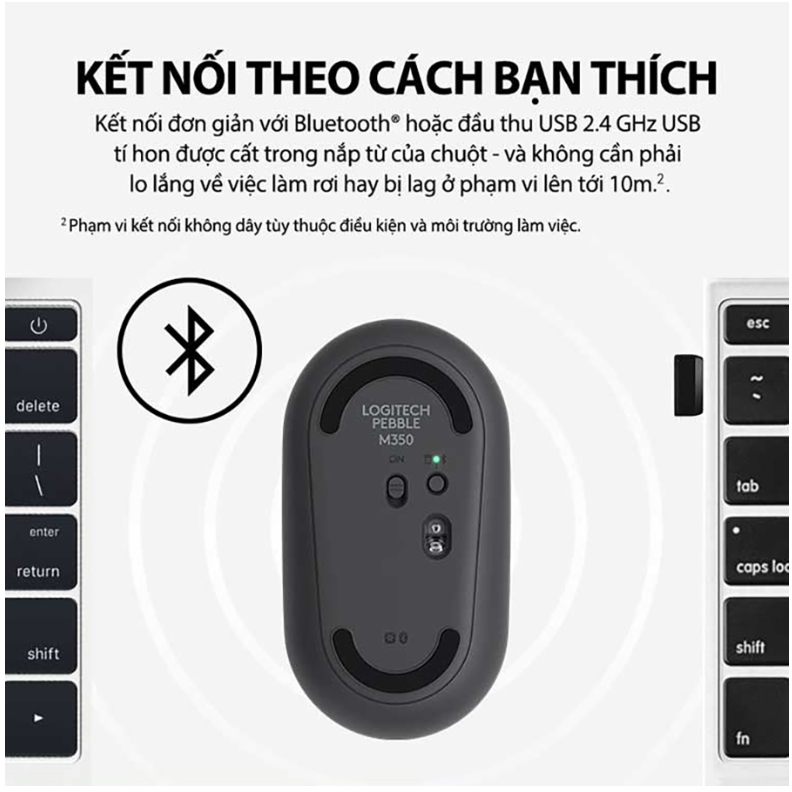 [🔰Chính Hãng] Chuột Bluetooth Không Dây Logitech M350s - Mỏng Nhẹ, Yên Tĩnh, Pin Bền Bỉ, Đa Thiết Bị | BigBuy360 - bigbuy360.vn