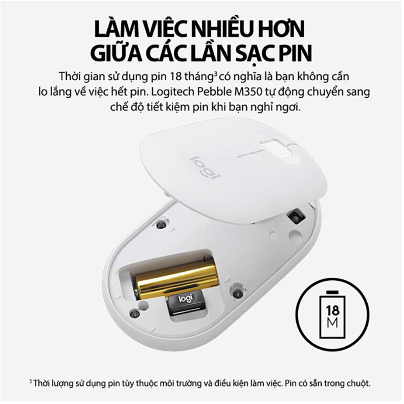 [🔰Chính Hãng] Chuột Bluetooth Không Dây Logitech M350s - Mỏng Nhẹ, Yên Tĩnh, Pin Bền Bỉ, Đa Thiết Bị | BigBuy360 - bigbuy360.vn