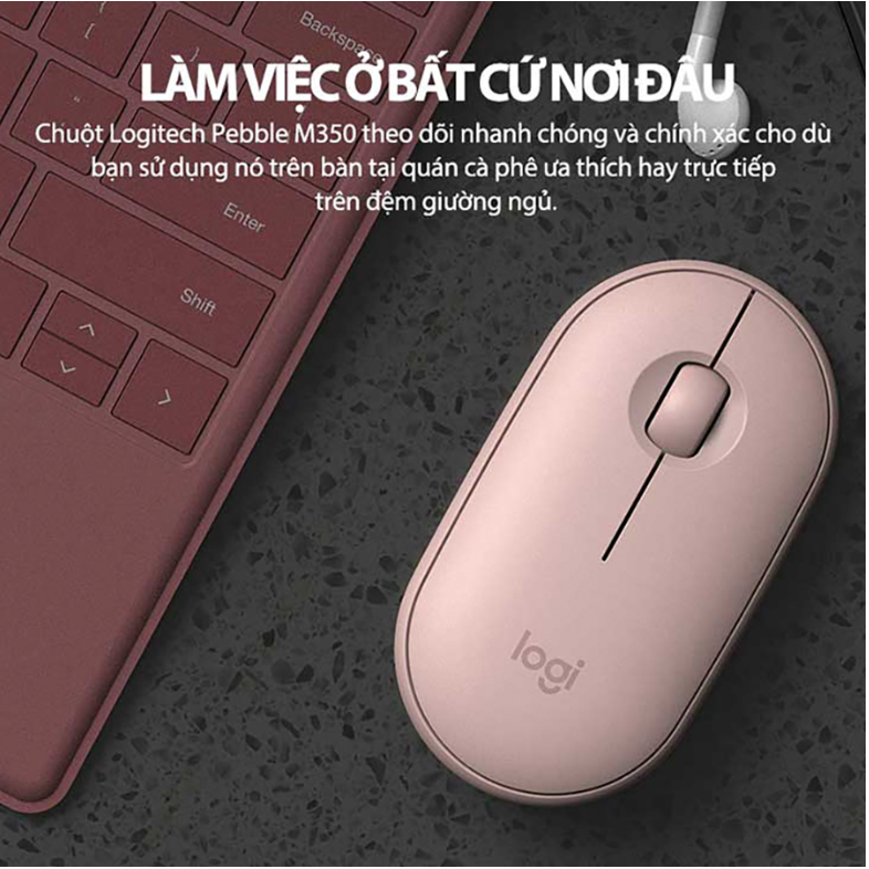 [🔰Chính Hãng] Chuột Bluetooth Không Dây Logitech M350s - Mỏng Nhẹ, Yên Tĩnh, Pin Bền Bỉ, Đa Thiết Bị | BigBuy360 - bigbuy360.vn