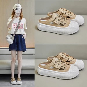 MIXI UNI - Giày Sục Nữ Thời Trang ( Hàng Quảng Châu Loại 1 ) - Giày Đạp Gót Đế Cao 3cm Da Mềm Thoáng Khí Mẫu Mới 2026