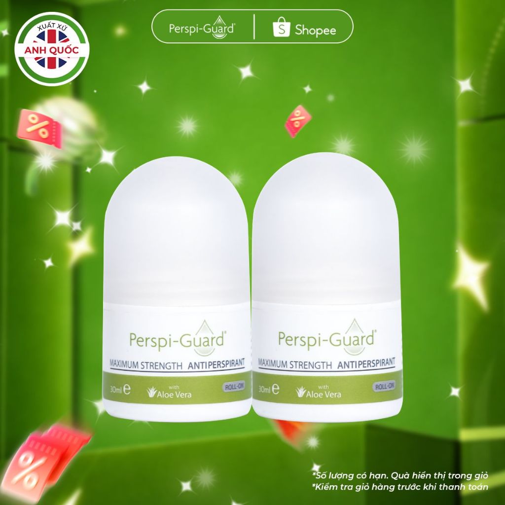 Combo 2 Lăn khử mùi ngăn mồ hôi cao cấp 3-5 ngày Perspi-Guard 30ml/chai